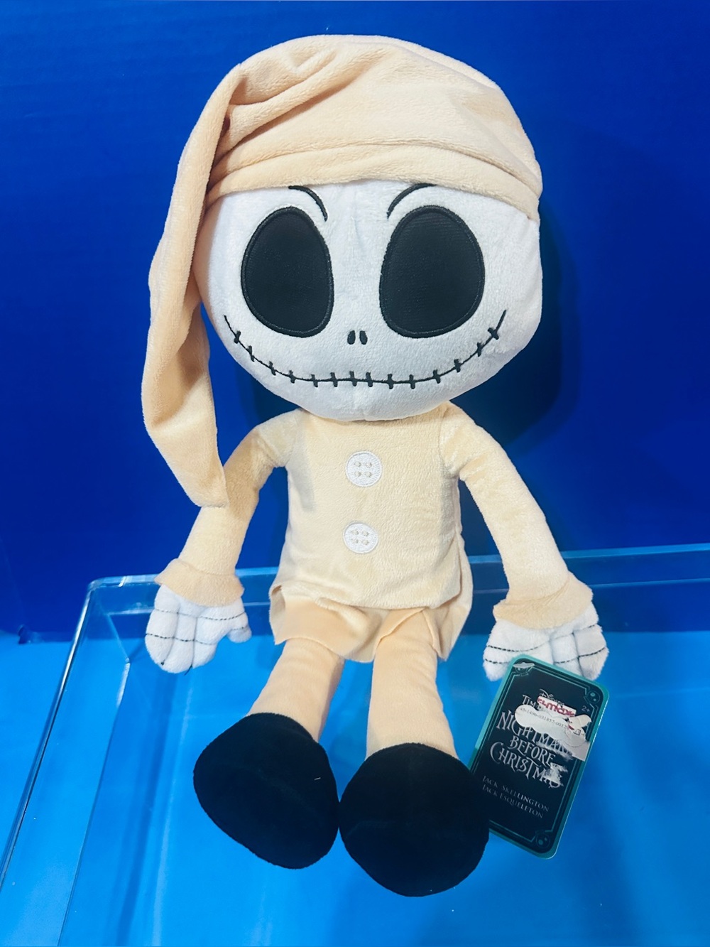 Disney  The Nightmare Before Christmas Plush Jack Skellington Cream Pajama NWT